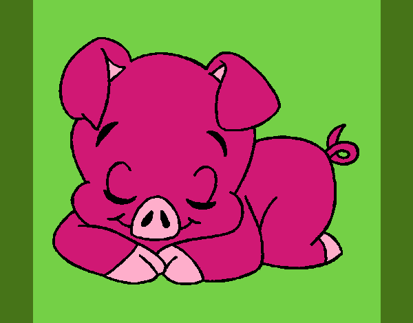 Coloring page Piglet painted byKArenLee