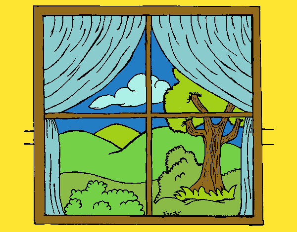 Coloring page Window painted byKArenLee