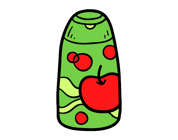 Coloring page Apple shampoo painted bymollyr
