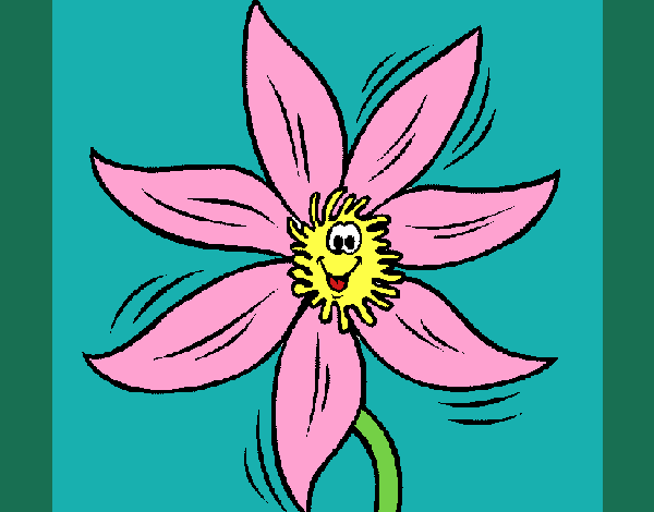 Coloring page Flower 2a painted byKArenLee