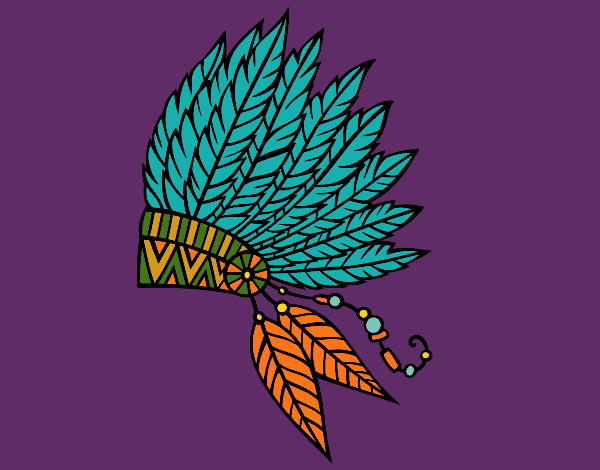 Indian feather crown