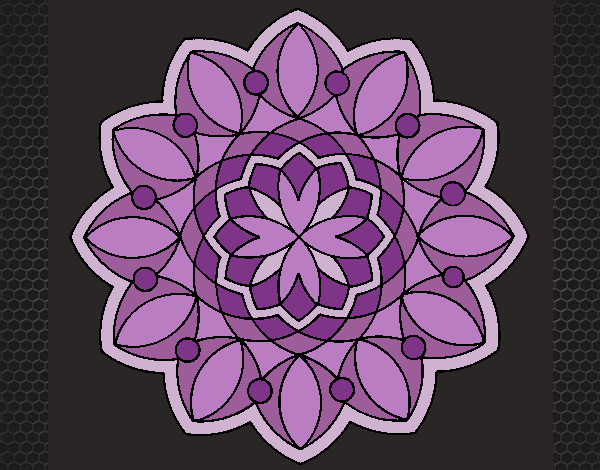 Coloring page Mandala 20 painted byCrazyDevil