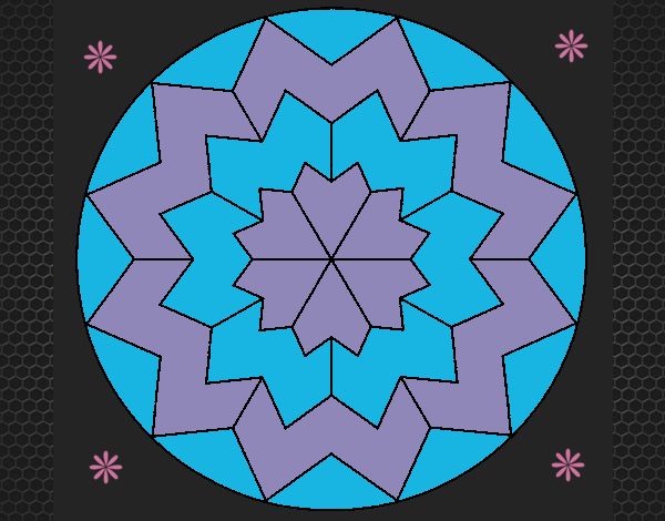 Coloring page Mandala 29 painted byCrazyDevil