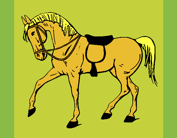 Coloring page Show horse painted byKArenLee