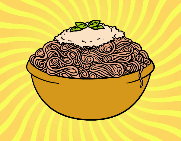 Coloring page Spaghetti painted byvaishu