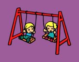 Coloring page Swing painted bymindella