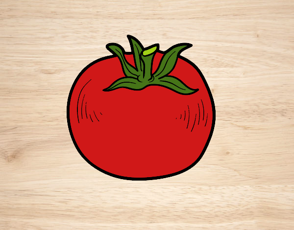 Coloring page Organic tomato painted bybarbie_kil