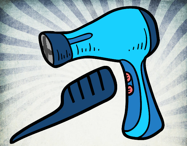Comb and hairdryer