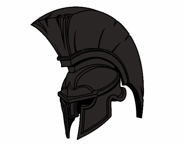 roman centurion helmet coloring page