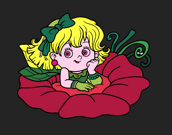 Fairy on a flower