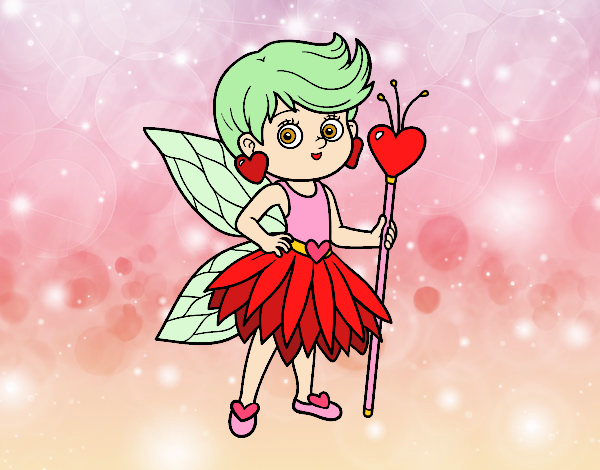 Coloring page Fairy princess of hearts painted bybarbie_kil