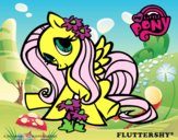 Coloring page Fluttershy painted byEfsun