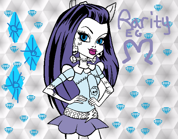 Coloring page Monster High Frankie Stein painted byEfsun