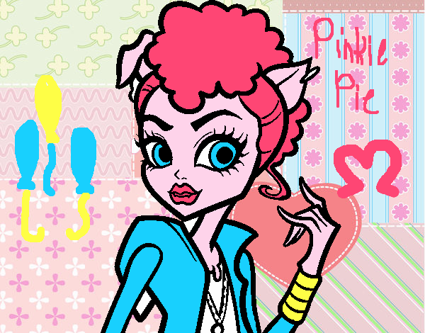 Coloring page Monster High Howleen Wolf painted byEfsun