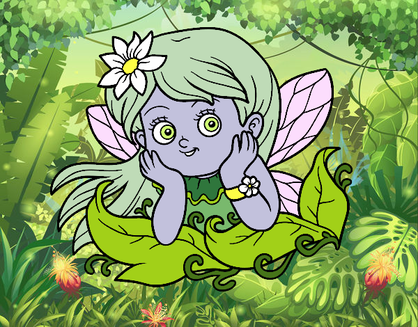 Coloring page Pretty fairy painted bybarbie_kil