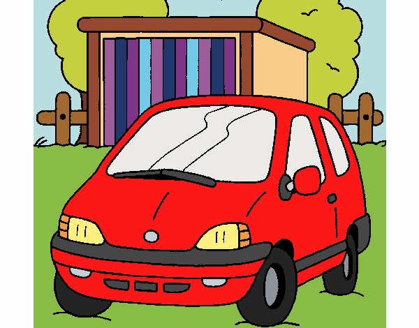 Coloring page Car in the country painted byBeautyWWE