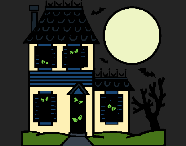 Coloring page House of horrors painted byCharlotte