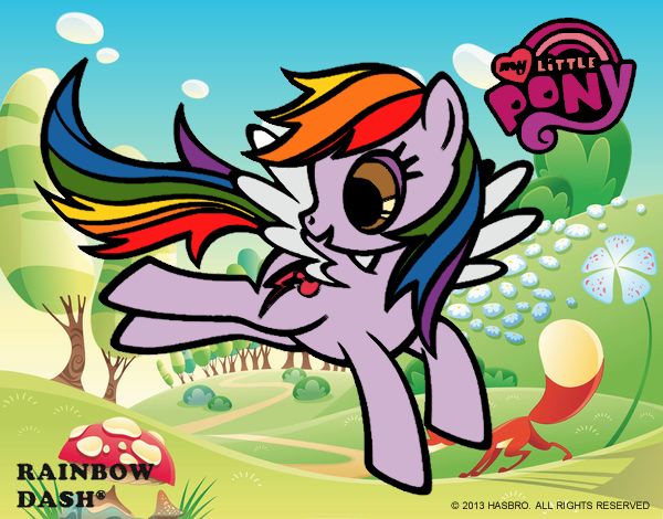 Coloring page Rainbow Dash painted byBeautyWWE