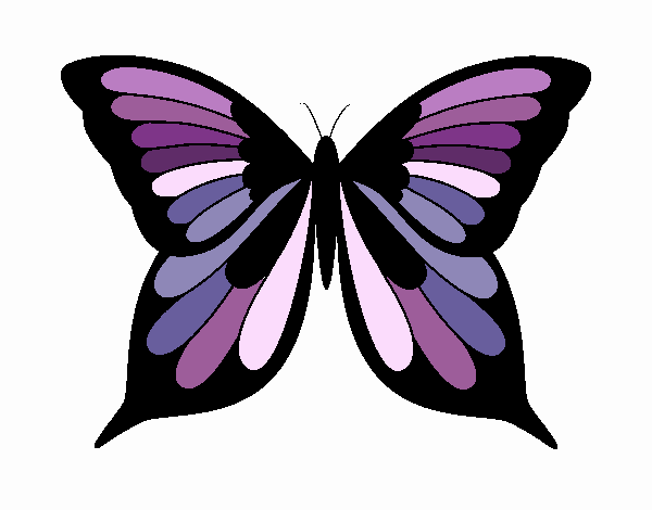 Coloring page Butterfly 19 painted byBell
