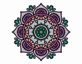 Coloring page Mandala to relax painted byBell