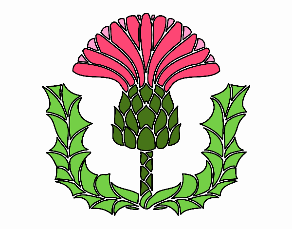 Coloring page Thistle painted byBell