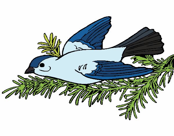 Coloring page Swallow painted byStefany