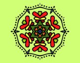 Coloring page Symmetric mandala painted byGeorgi 