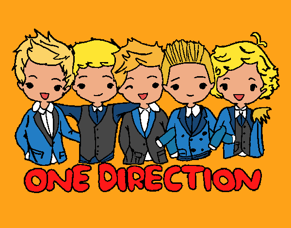 Coloring page One direction painted bymindella