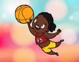 Coloring page Volleyball player painted bybarbie_kil