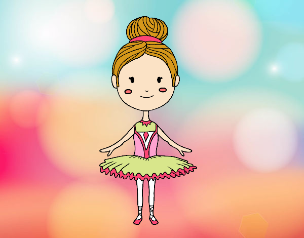 Coloring page A ballet dancer painted bybarbie_kil