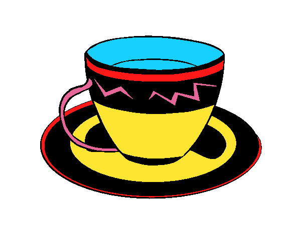 Coloring page Cup of coffee painted bymindella