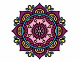 Coloring page Mandala to relax painted bytori