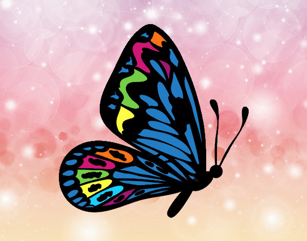 Coloring page Butterfly with normal wings painted byGramanana4