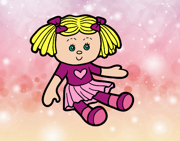 Coloring page Doll Toy painted byGramanana4