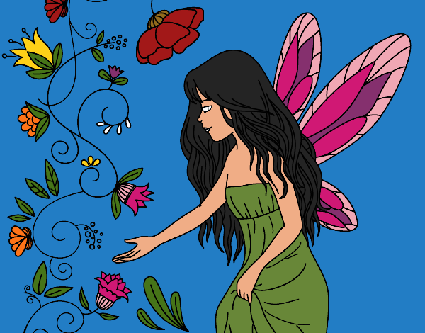 Coloring page Sylph painted byAish 