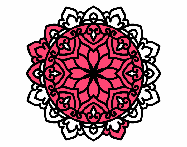 Coloring page Celtic mandala painted bymindy