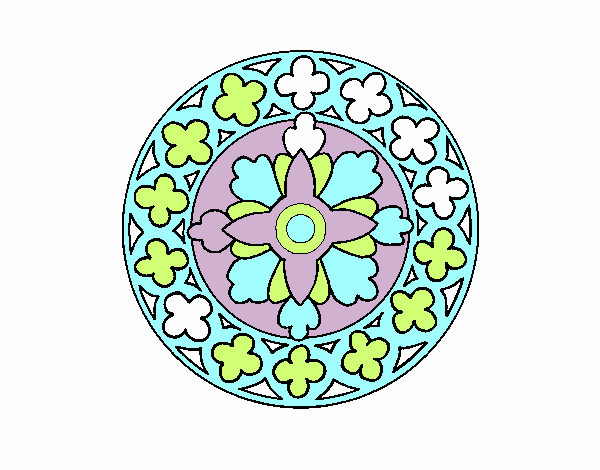 Coloring page Mandala 21 painted bymindy