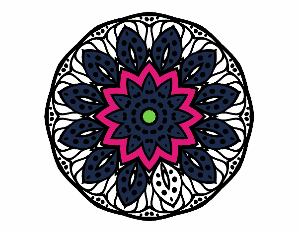 Coloring page Mandala of nature painted bymindy