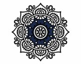 Coloring page Mandala to relax painted bymindy
