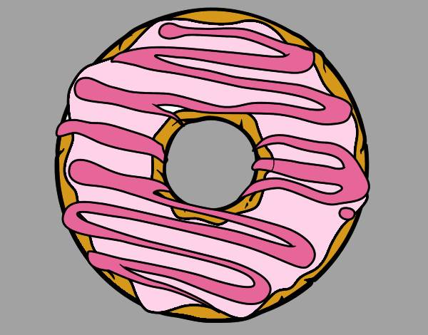 Coloring page Donut painted byBradshaw