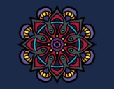 Coloring page Mandala arab world painted bySJames84