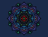 Coloring page Mandala to relax painted bySJames84
