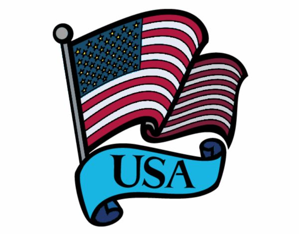 Coloring page U.S. Flag painted bySJames84