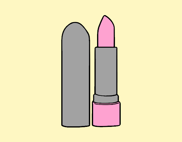 Coloring page A lipstick painted byAnia