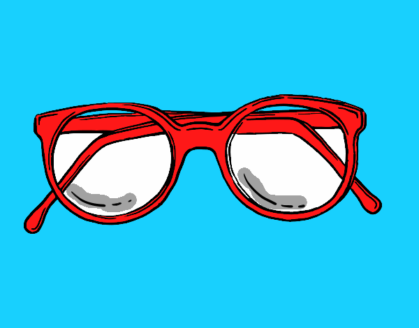 Coloring page Dough round glasses painted byLexi882