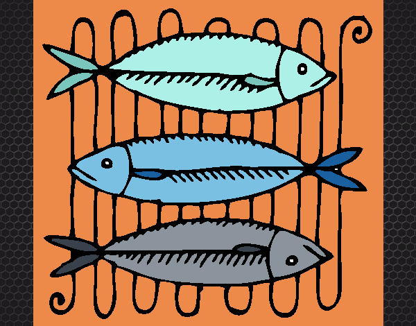 Coloring page Fish painted byJijicream