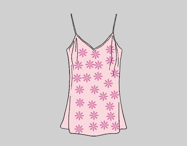 Coloring page Tank top painted byAnia