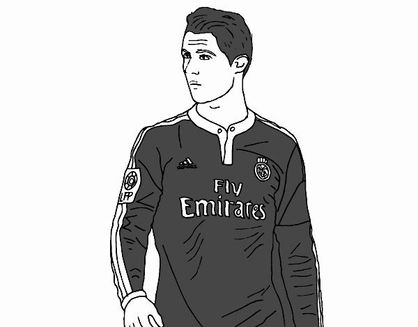 Colored page Cristiano Ronaldo painted by User not registered