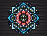 Coloring page Mandala to relax painted byP3ighton