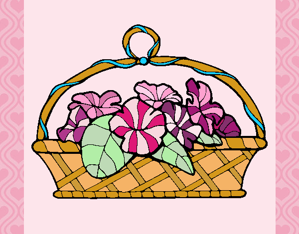 Basket of flowers 5